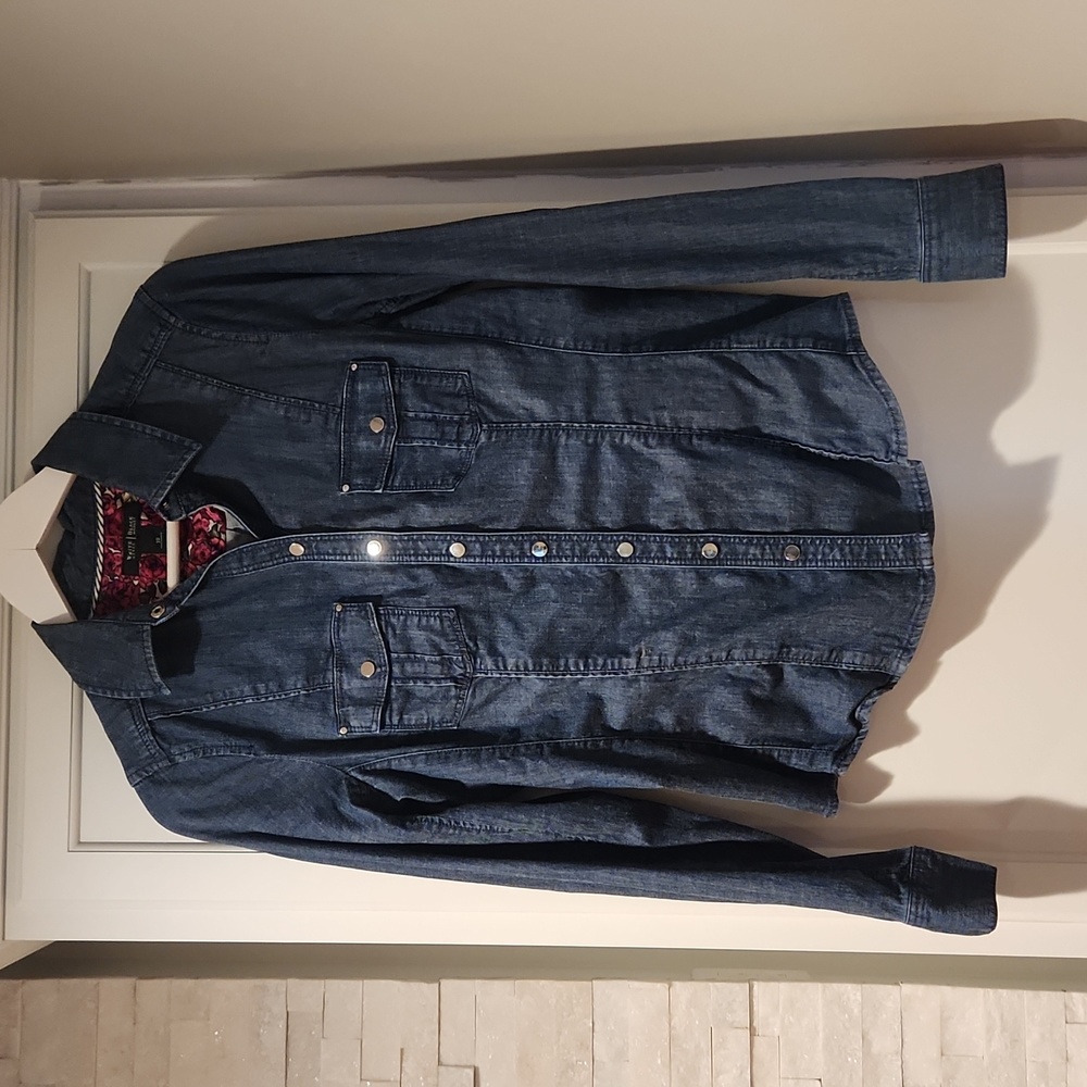 Jean long sleeve button-up